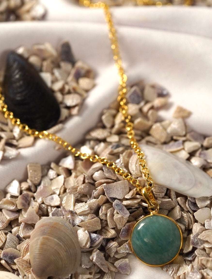 Amazonit Kette - Zarabia Amazonit Kette