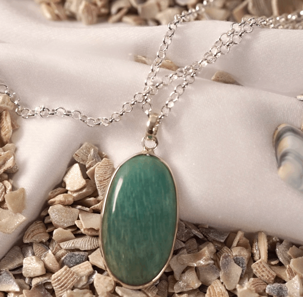 Amazonit Kette - Zarabia Amazonit Kette