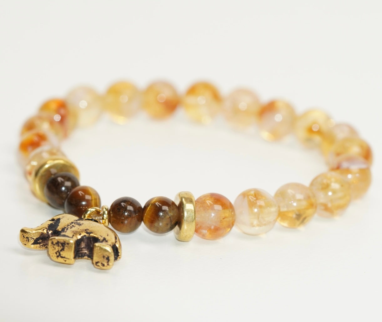 Citrin mit Tigerauge