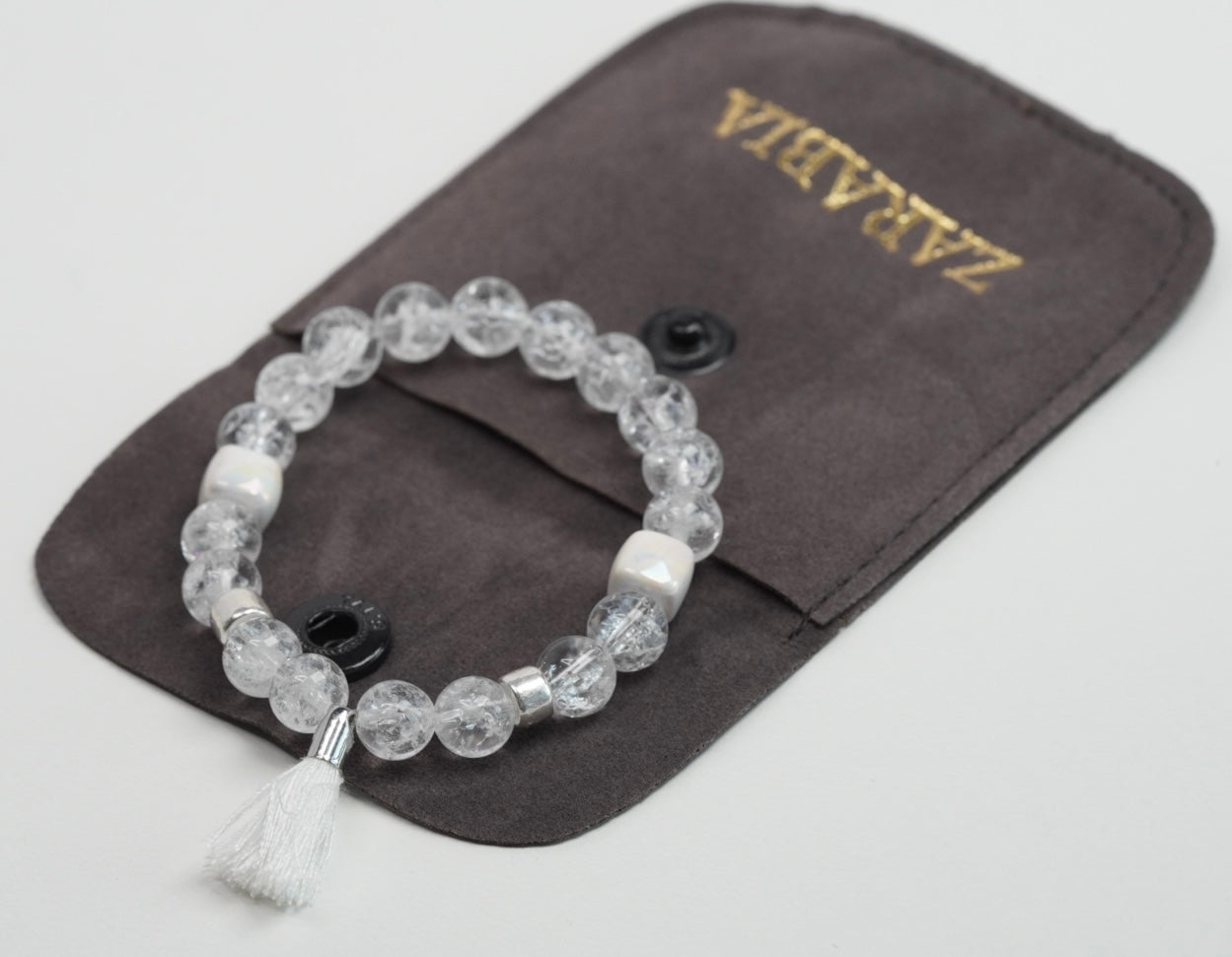 Bergkristall mit Quaste Anhänger