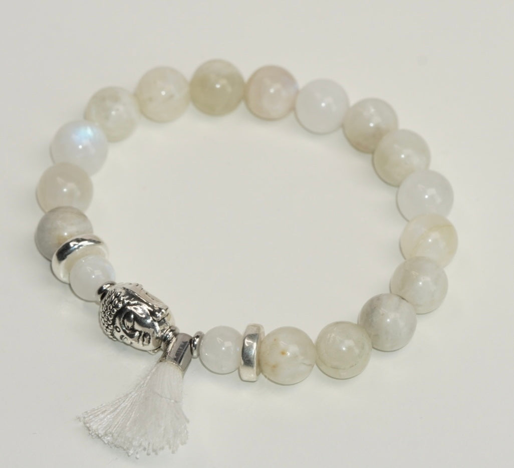 Mondstein mit Buddha-Anhänger