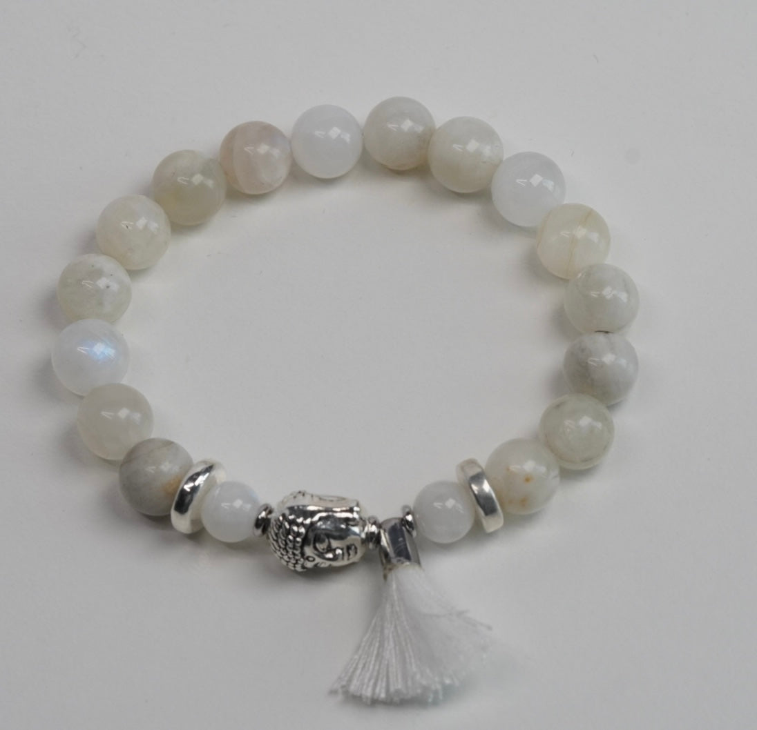 Mondstein mit Buddha-Anhänger