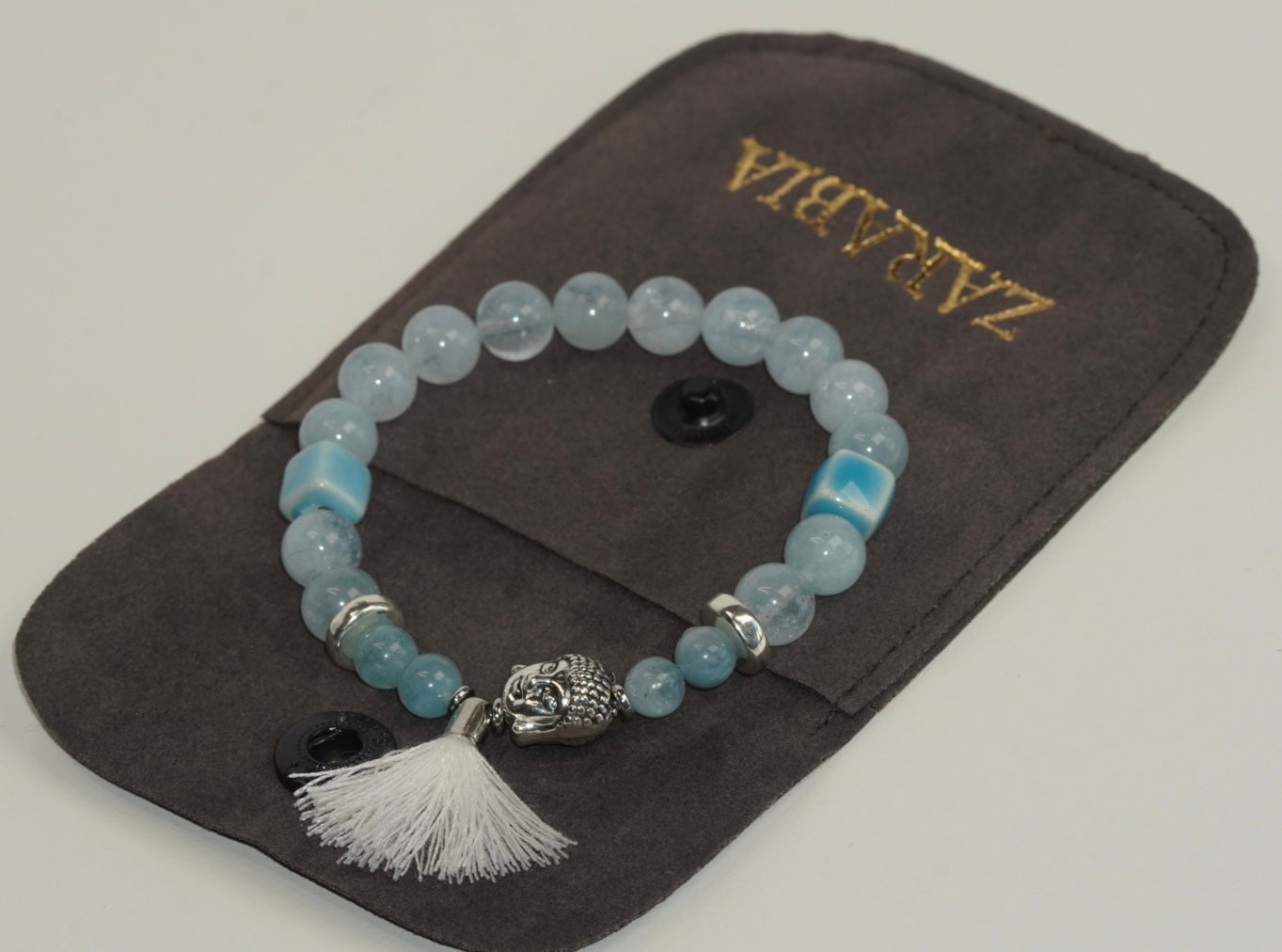 Aquamarin mit Buddha