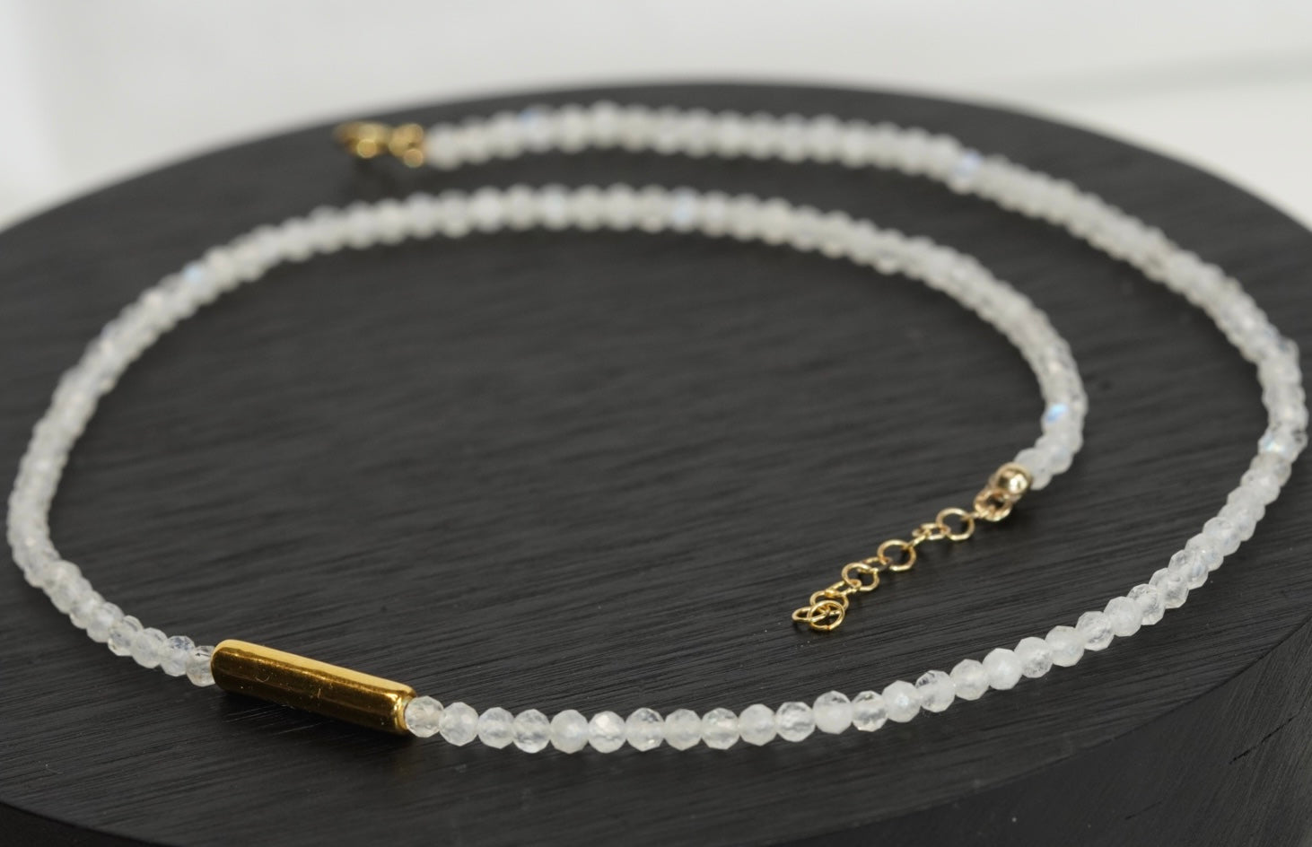 Mondstein Kette 3mm Edelsteine