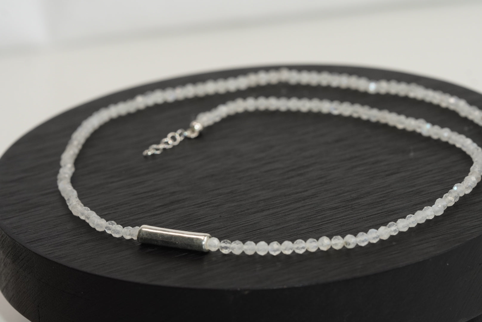 Mondstein Kette 3mm Edelsteine