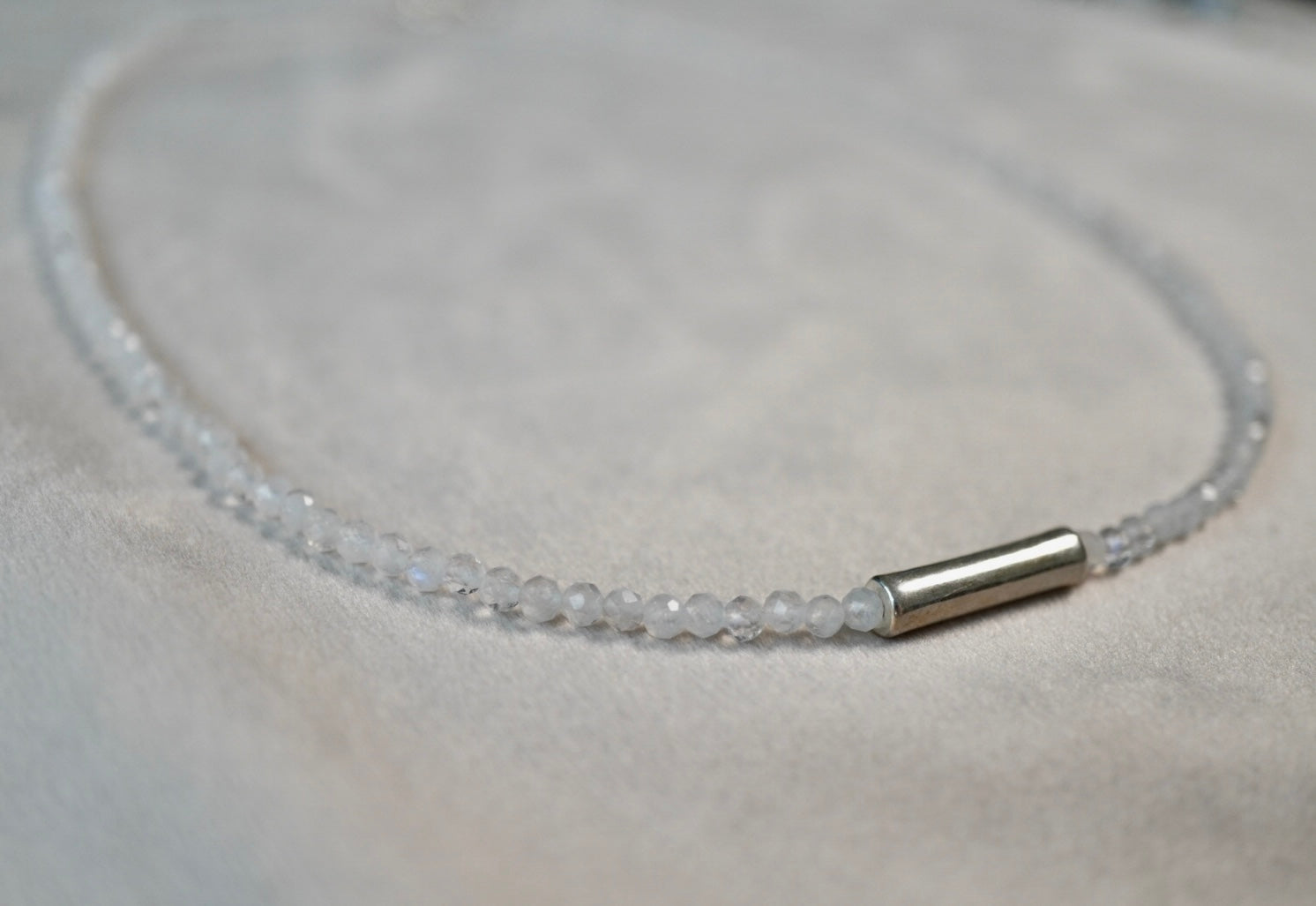 Mondstein Kette 3mm Edelsteine