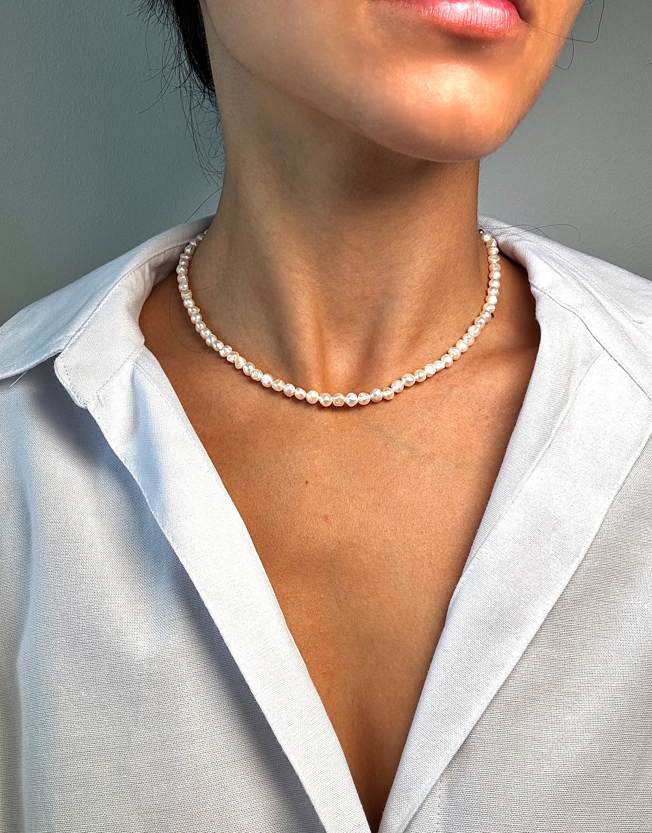 Süßwasser Perlenkette
