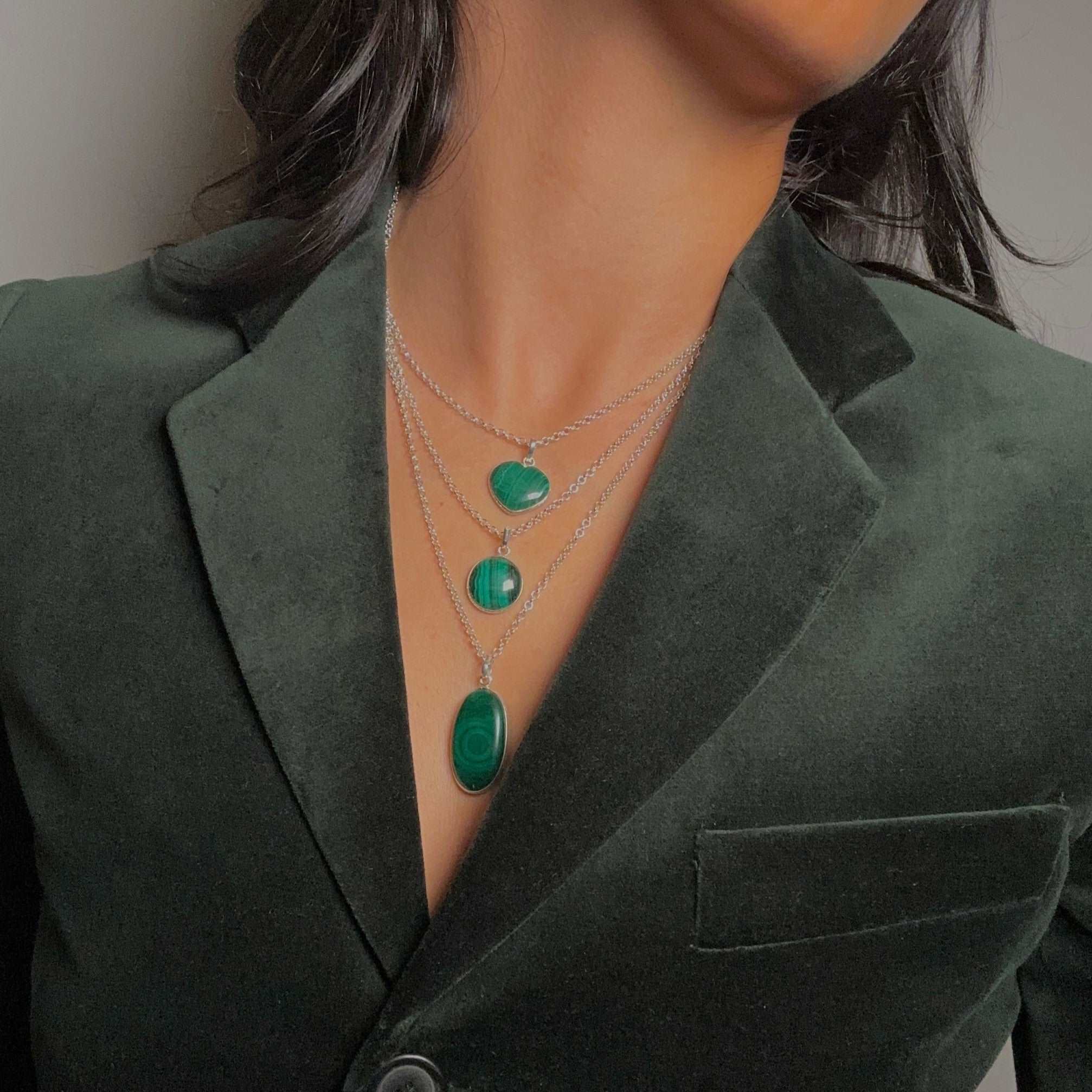 Malachit Kette - Zarabia Malachit Kette