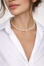 Freshwater pearl necklace, 925 sterling silver, genuine pearls