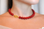 Red Jasper Choker Necklace 41cm – AAA 12mm Red Chalcedony