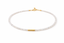 Moonstone Natural Stone Necklace 3mm – 925 Silver & 18K Gold Plated