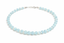 Aquamarine Pearl Choker – Natural 8mm Aquamarine Necklace
