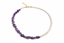 Amethyst & Freshwater Pearl Choker Necklace – 14K Gold Plated and Sterling Silver Gemstone Necklace