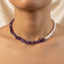 Amethyst & Freshwater Pearl Choker Necklace – 14K Gold Plated and Sterling Silver Gemstone Necklace
