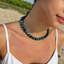 Blue Tiger Eye Necklace 10mm – Natural Hawk's Eye Gemstone Choker – Protection & Confidence Crystal Jewelry