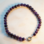 AAA Amethyst Choker Necklace 41cm – 8mm Natural Gemstone with 925 Sterling Silver Clasp